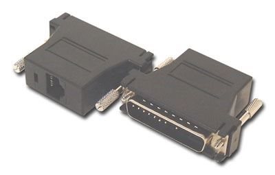 mmgページ Modular Adapter Kit - DB25 Male to RJ45 - Black | Computer Cable Store