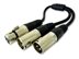 Picture of .5 FT - XLR "Y" Oxygen Free Copper Cable One Female to Two Males - 0 of 1