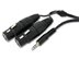 Picture of 6 FT - XLR "Y" Cable Two Female XLR to One 3.5mm Stereo Plug - 0 of 1