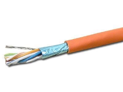 1000ft Shielded DataMax Cat6 Cable - Stranded, FTP, Orange PVC