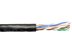 Solid Cat 6e riser-rated network cable showing internal twisted pair construction - 0 of 1