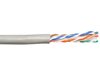 Solid Cat 6e riser network cable showing internal twisted pair construction