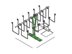 Picture of Cabinet Mount Bracket - for double pocket Snake Tray - 0 of 1