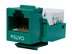 Picture of CAT5e Tool-less Keystone Jack 90 Degree 110 UTP - Green - 0 of 2