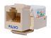 Picture of CAT5e Tool-less Keystone Jack 90 Degree 110 UTP - Ivory - 0 of 2