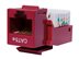 Picture of CAT5e Tool-less Keystone Jack 90 Degree 110 UTP - Red - 0 of 2