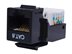 Picture of Cat 6 Tool-less Keystone Jack 90 Degree 110 UTP - Black - 0 of 2