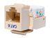 Picture of Cat 6 Tool-less Keystone Jack 90 Degree 110 UTP - Ivory - 0 of 2