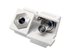 Picture of Feed Through Keystone Jack - Banana Connector - White - 0 of 1