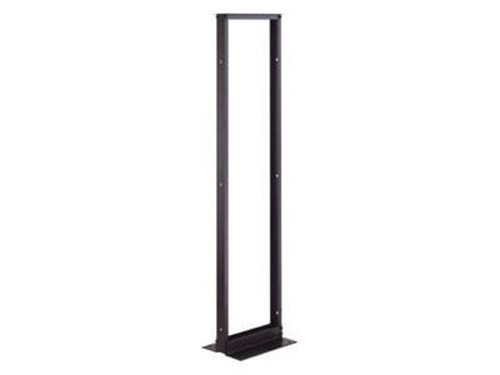 19 Open Bay Relay Rack - Black Anodized | Computer Cable Store