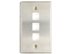 Picture of 3 Port Stainless Steel Keystone Faceplate - 1 of 4
