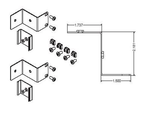 Power Strip Mounting Bracket