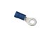 Picture of Vinyl Insulated Ring Terminal - #16 to #14 AWG - #10 Stud Size - Box of 25 - 0 of 1