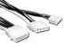 Picture of 8 Inch Internal Power Supply Cable - 5.25 M to 5.25 F and 3.5 F - 0 of 1