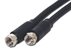 Picture of RG6 CaTV Coaxial Patch Cable - 18 FT, F Type, Black - 0 of 1