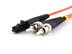 ST and MTRJ connector ends on multimode duplex fiber optic patch cable - 1 of 4