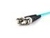 ST connector on OM3 multimode duplex fiber optic patch cable, 50/125, laser optimized - 3 of 4
