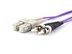 15m OM4 multimode duplex fiber optic patch cable SC to ST - 1 of 4