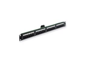 Picture of Voice 6P2C Telco Patch Panel with 24 Ports, Rear Male Telco/Amphenol Connector, 1 RMS, 19-Inch Rack-Mounted Patch Panel for Telephone, PBX, IP Phone Systems and LANs (RJ-11)