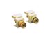 Picture of Gold Plated Binding Post Pair  - 1 Red 1 Black - Ivory - 0 of 1