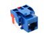 Picture of Cat 6 Modular Keystone Jack - RJ45 (8P8C) Ez - Blue - 0 of 1