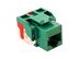 Picture of Cat 6 Modular Keystone Jack - RJ45 (8P8C) Ez - Green - 0 of 1