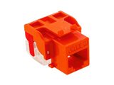 Picture of Cat 6 Modular Keystone Jack - RJ45 (8P8C) Ez - Orange