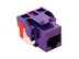 Picture of Cat 6 Modular Keystone Jack - RJ45 (8P8C) Ez - Purple - 0 of 1