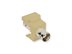 Picture of Coaxial Keystone Jack - BNC 50 Ohm Nickel Plated - Ivory - 0 of 1