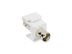 Picture of Coaxial Keystone Jack - BNC 50 Ohm Nickel Plated - White - 0 of 1