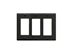 Picture of Faceplate Decorex 3-gang Black - 0 of 1