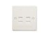 Picture of Faceplate International 2-port White - 0 of 1