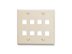 Picture of Faceplate Flat 2-gang 8 Port Almond - 0 of 1