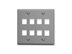 Picture of Faceplate Flat 2-gang 8-port Gray - 0 of 1