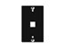 Picture of Wall Plate Phone Flush 1-port Black - 0 of 1