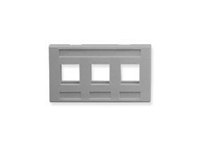 Picture of Faceplate Furniture 3-port Gray