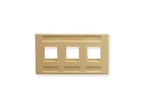Picture of Faceplate Furniture 3-port Ivory