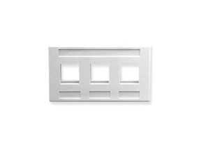 Picture of Faceplate Furniture 3-port White