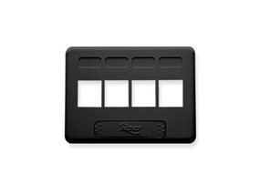 Picture of Faceplate Furniture Nema 4-port Black