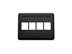 Picture of Faceplate Furniture Nema 4-port Black - 0 of 1