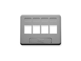 Picture of Faceplate Furniture Nema 4-port Gray