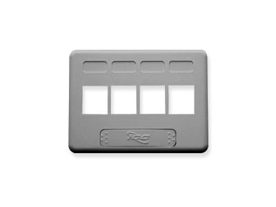 Picture of Faceplate Furniture Nema 4-port Gray