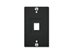 Picture of Wall Plate Phone Recessed 1-port Black - 0 of 1