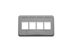 Picture of Faceplate Furniture Tia 4-port Gray - 0 of 1