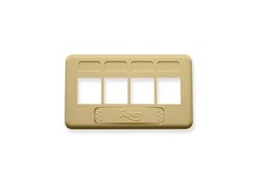 Picture of Faceplate Furniture Tia 4-port Ivory