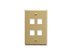 Picture of Faceplate Oversized 4-port Ivory - 0 of 1