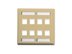 Picture of Blank Faceplate Id 2-gang 8-port Ivory - 0 of 1