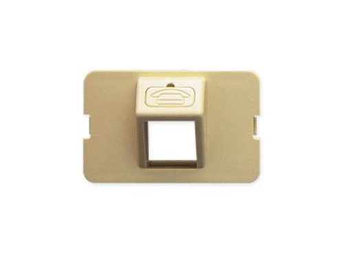 Bezel Elite Angled 1-port Ivory