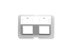 Picture of Bezel Elite Angled 2-port White - 0 of 1