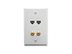Picture of Faceplate Idc 2 Data & 2 F-type White - 0 of 1